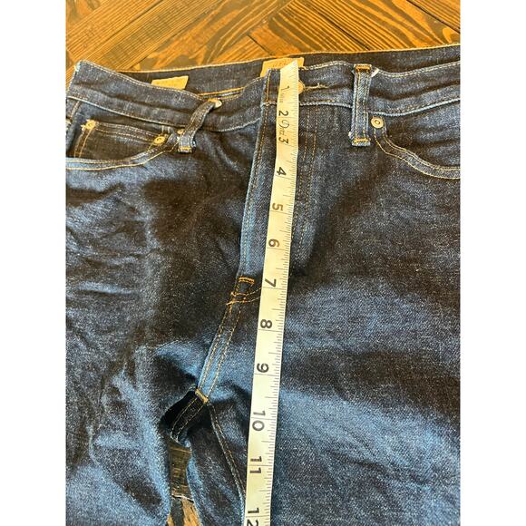 J Crew 770 Straight Leg Jeans Men 33x32 Japanese Denim Blue Preppy Academia Twee - Picture 7 of 8